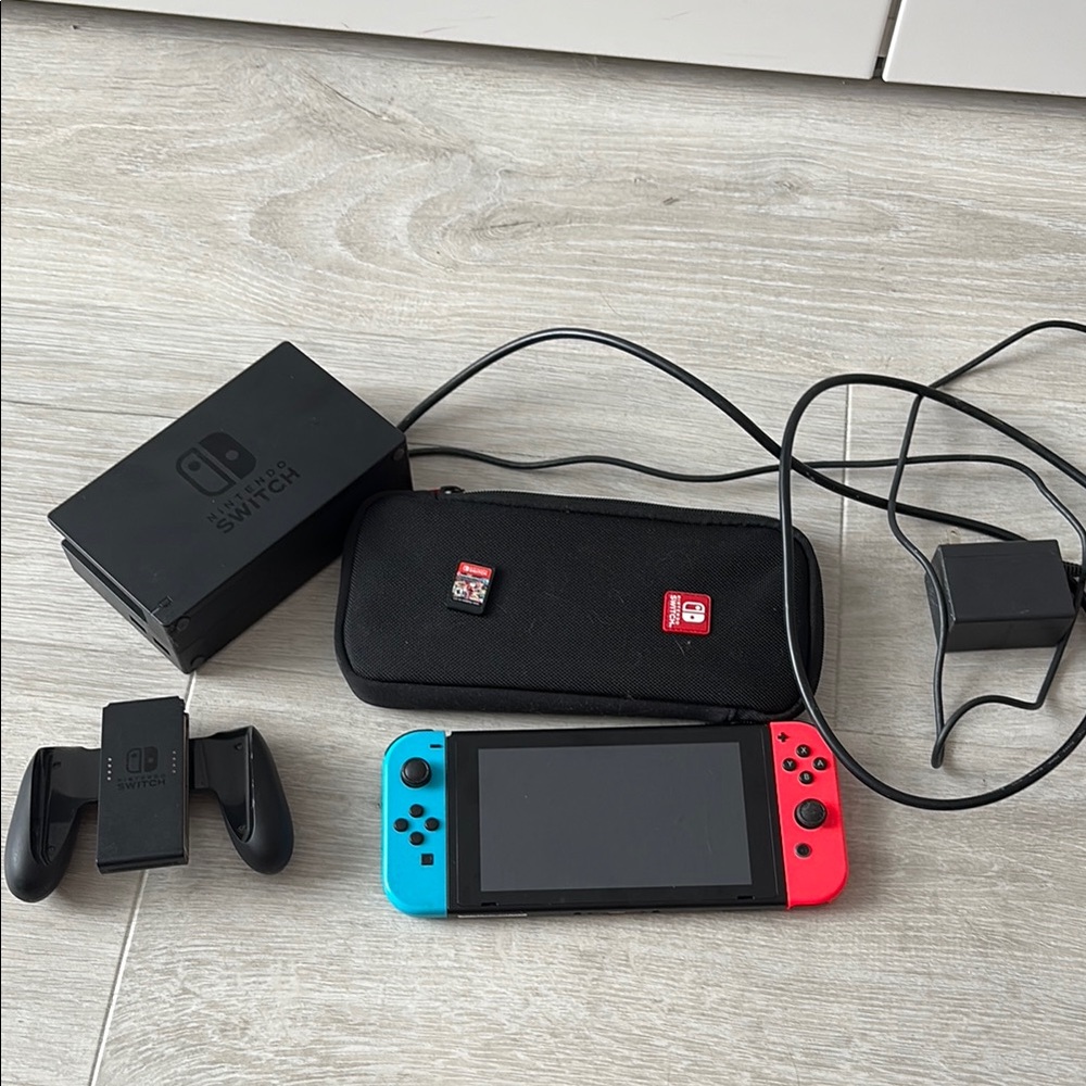 Nintendo Switch Console Red and Blue Joy-Con Gaming System